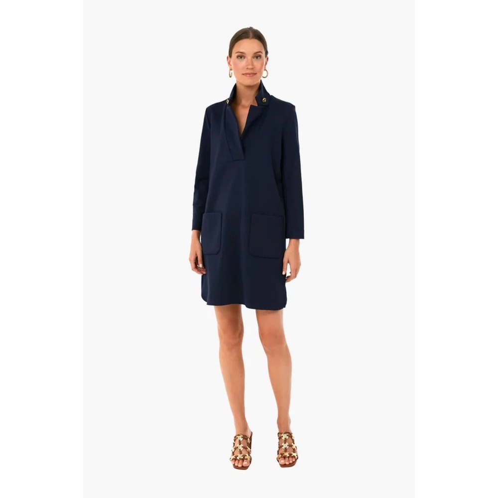Tuckernuck Emerson Navy Blue Ponte Dress Size XXL